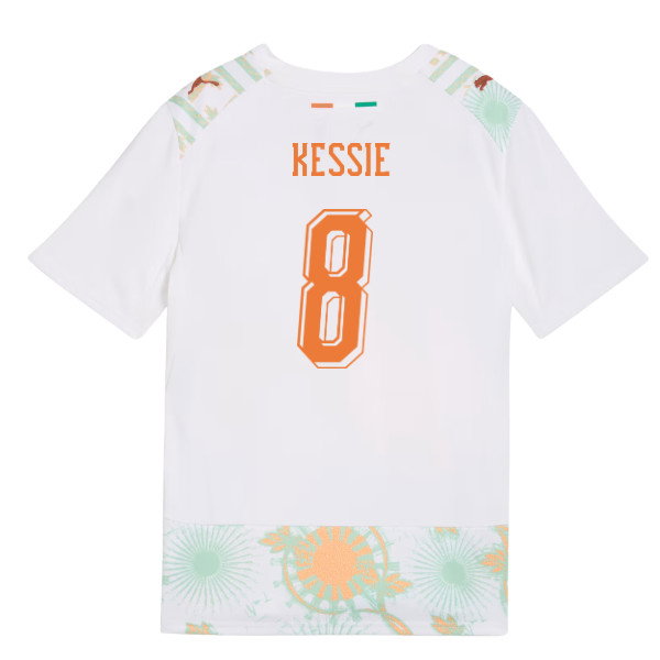2026-2027 Ivory Coast Away Shirt (Kids) (Kessie 8)-SoccerKits Hub | Buy Soccer Jerseys Online